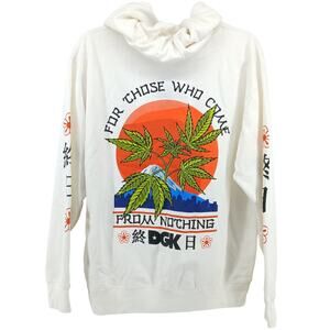 DGK White Mystical Hoodie Size XS Unisex Skater Asian Dope Graphic Print